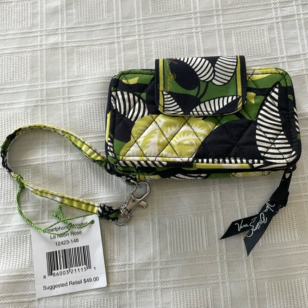 Vera Bradley Smartphone Wristlet La Neon Rose NWT